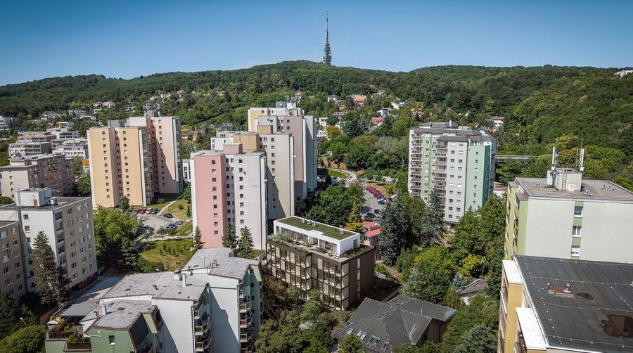 Vila Magurská, nadhľad na projekt a zelené okolie Kramárov