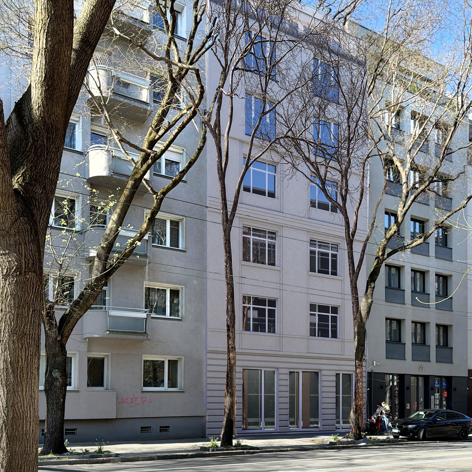 Záhradnícka 25, rekonštrukcia a nadstavba bytového domu v Starom Meste