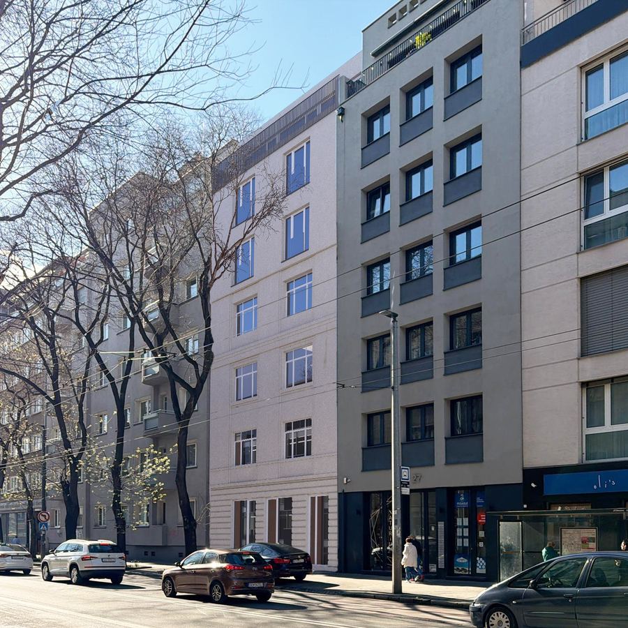 Záhradnícka 25, vizualizácia fasády bytového domu