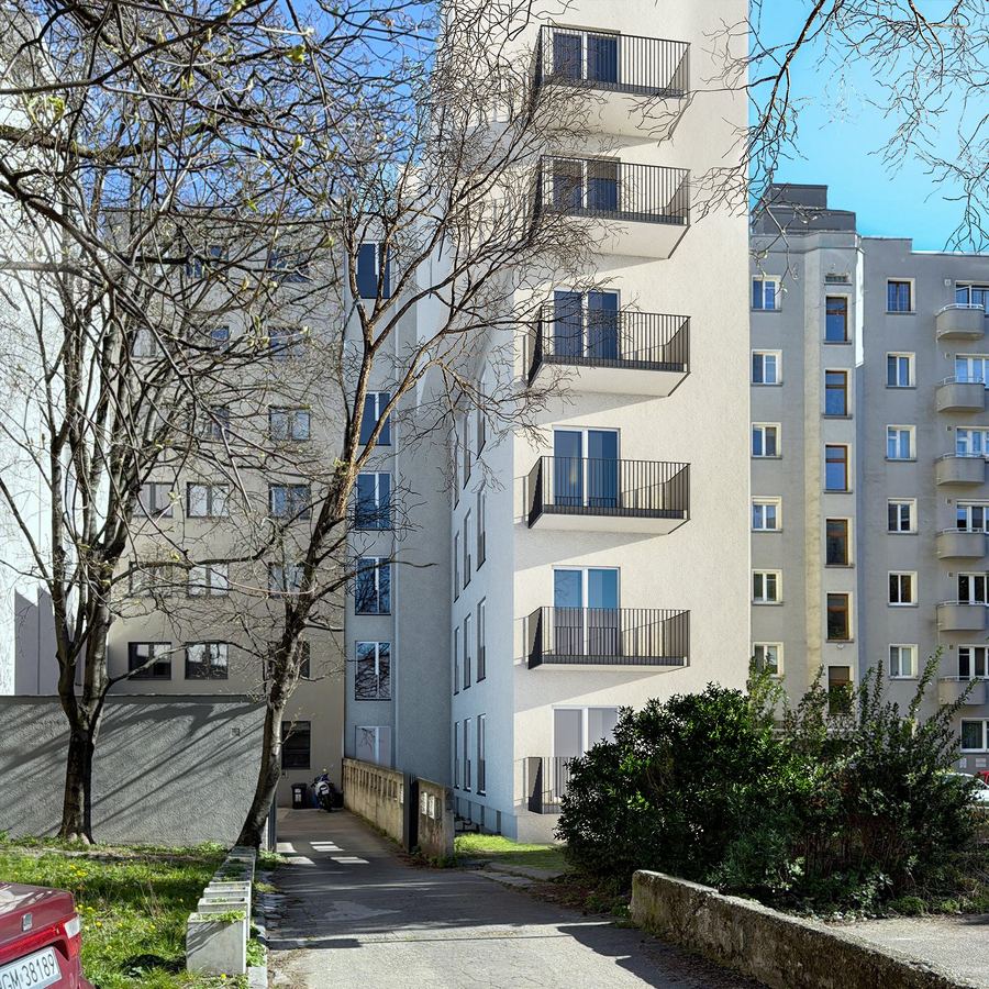 Záhradnícka 25, pohľad na rekonštruovaný bytový dom